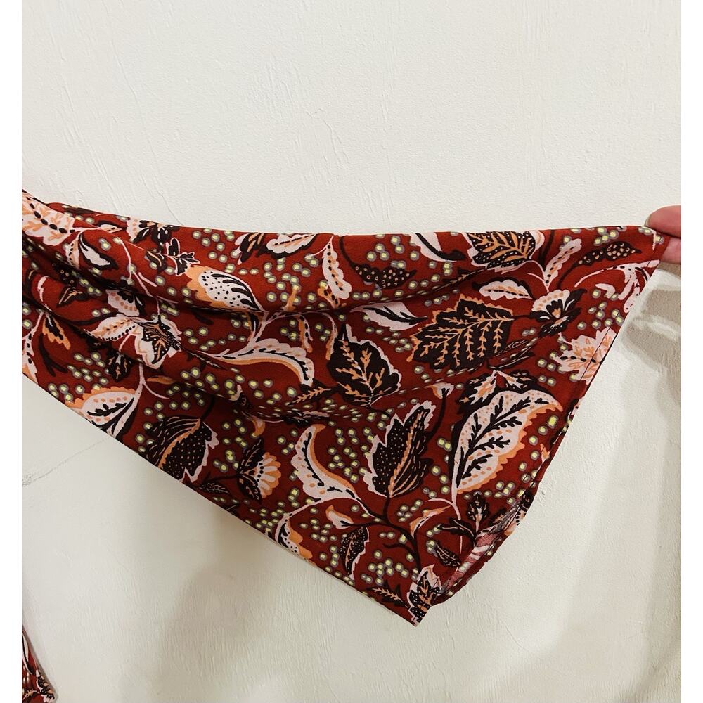 Jessica Simpson Leaves Blouse Kimono Sleeve Size Large - Picture 3 of 6